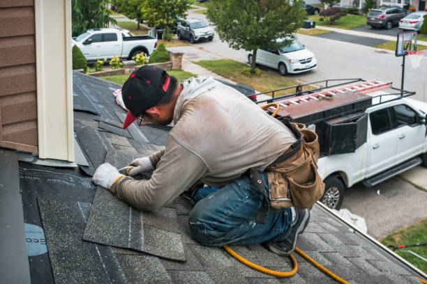 Professional Roofing technician working in Seward, PA